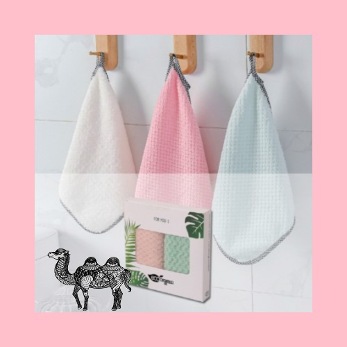 극세사 바이어스 고리 행주 2p 25&times;25cm
