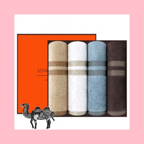 송월타월 노을 160g 4P 선물세트 답례품수건 답례수건