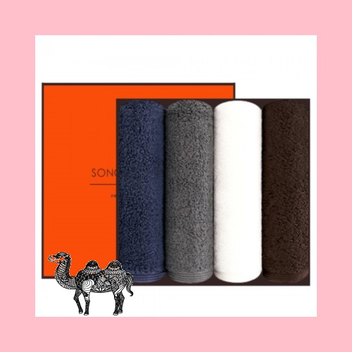 송월타월 헤비무지190g 4P 선물세트 답례품수건 답례수건