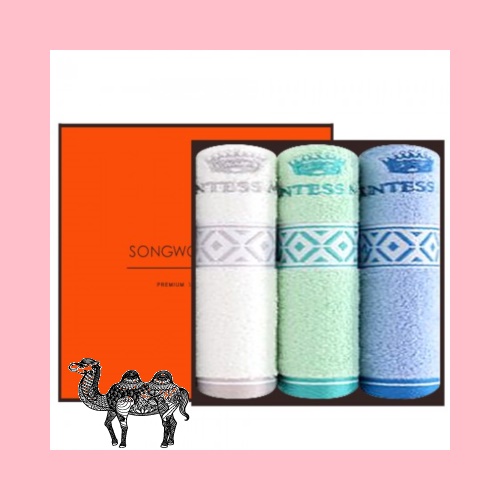 송월타월 카운테스마라 맥스 150g 3P 선물세트 답례품수건 답례수건