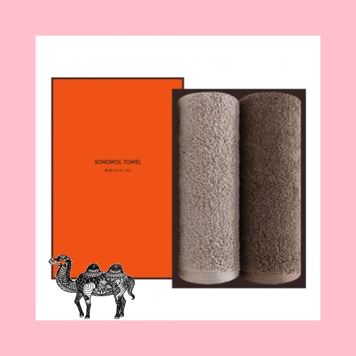 송월타월 심플베이직 150g 2P 선물세트 답례품수건 답례수건