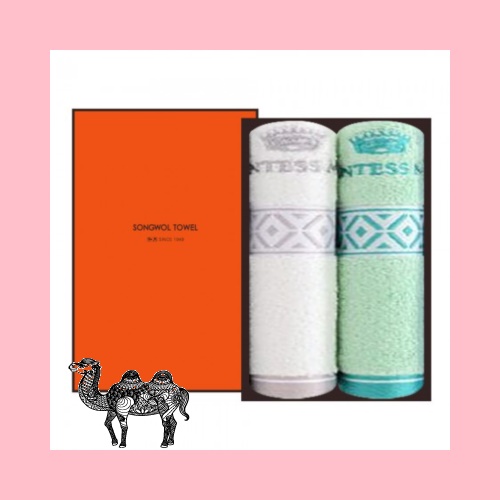 송월타월 카운테스마라 맥스 150g 2P 선물세트 답례품수건 답례수건