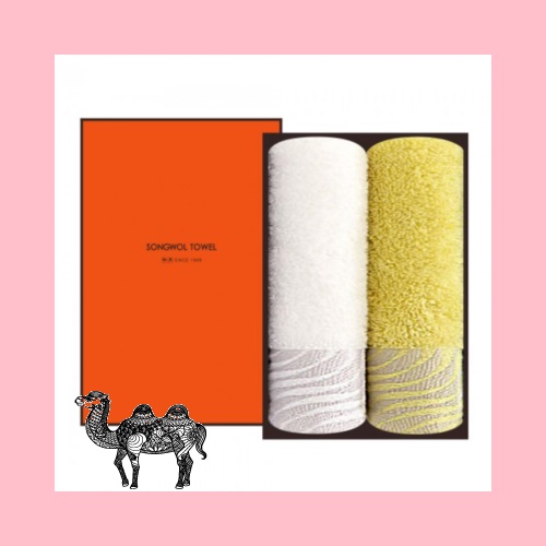 송월타월 샤보렌 물결 160g 2P 선물세트 답례품수건 답례수건