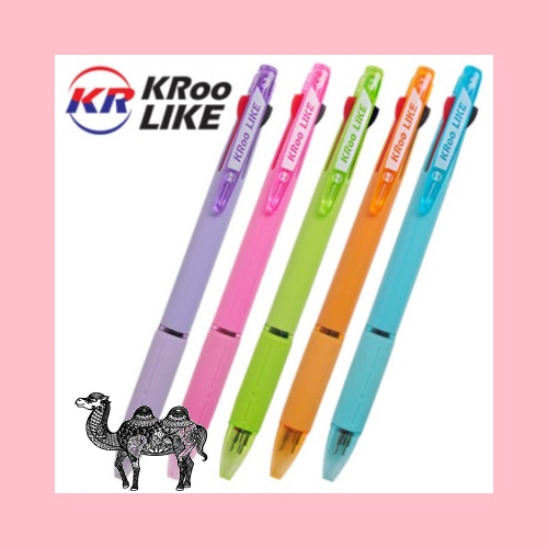 국산 크루 라이크3색 0.7mm 초저점도심 독일잉크 볼펜