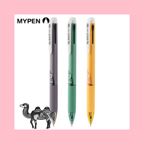 마이펜 마이볼 3색볼펜 0.38mm