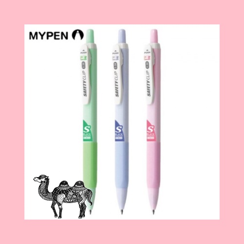 마이펜 세이프티클립 S 볼펜 0.38mm 흑심