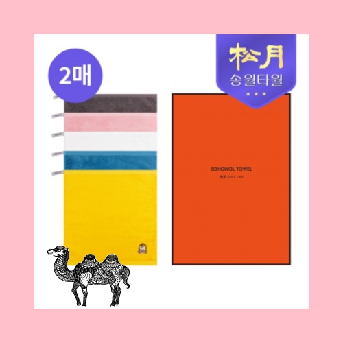 송월타월 스누피 피너츠 핸드타월34 2P 세트