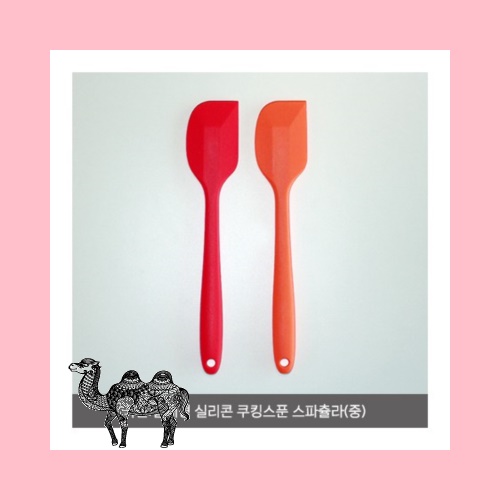 국산 일체형 실리콘 쿠킹스푼 스파츌라 대