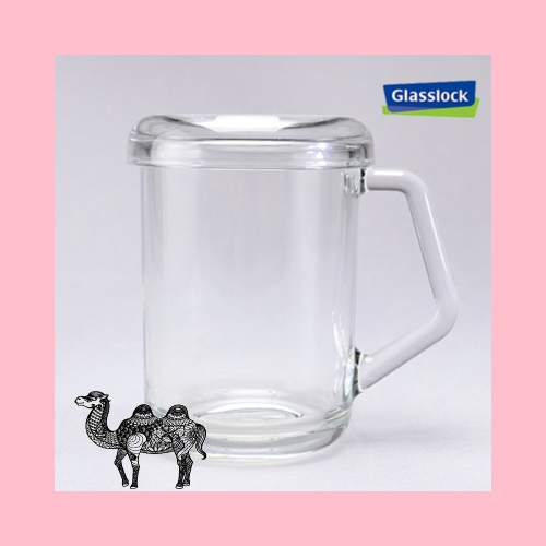글라스락 내열강화이지믹서 뚜껑머그350ml