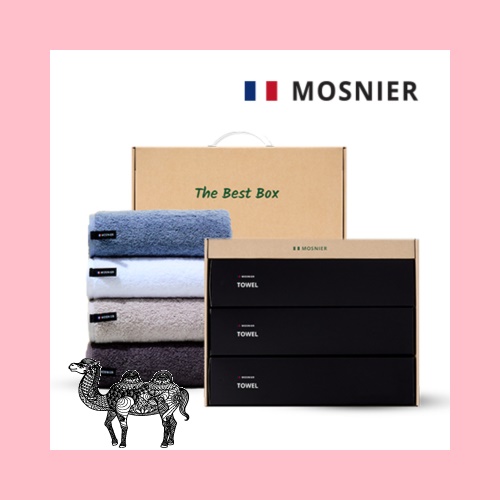 모스니에 코마200g 3p타올선물세트