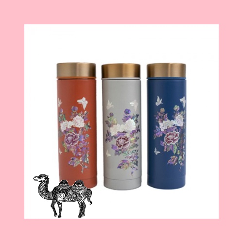 나빌레라 채화목단 자개텀블러 300ml 스테인리스 텀블러