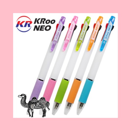 국산 크루 네오3색 0.7mm 초저점도심 독일잉크 볼펜