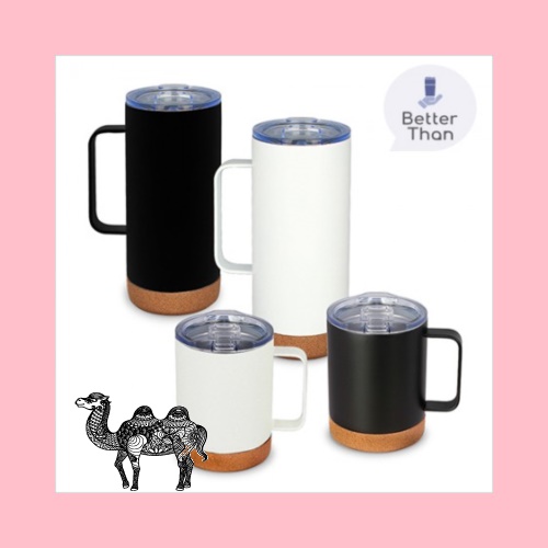 보틀로만 코르크 손잡이 머그 2종 350 500ml