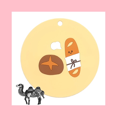 칼라 실리콘 냄비받침 바게트