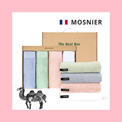 모스니에 호텔코마170g 4p타올선물세트