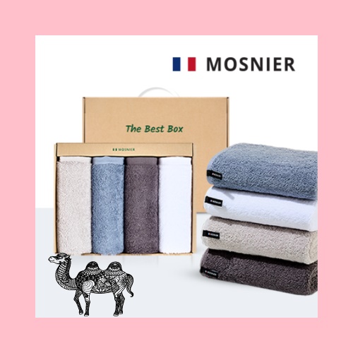 모스니에 코마200g 4p타올선물세트