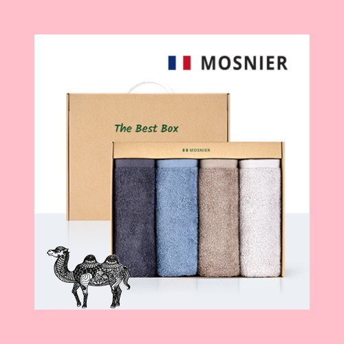 모스니에 코마170g 4p타올선물세트