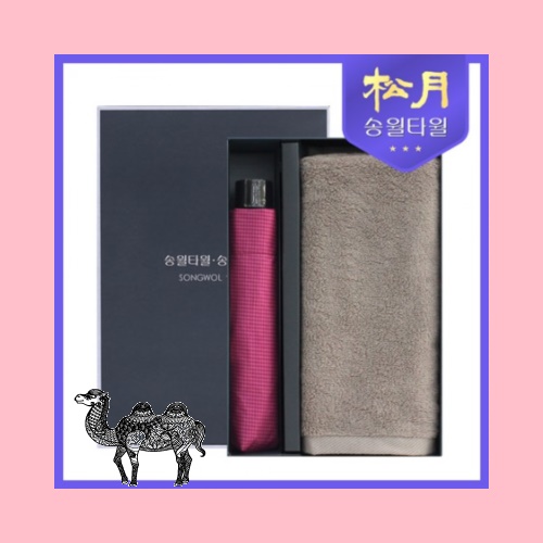 송월타월 뉴컬러무지40 송월타월 미니하운드체크 2P 콤보세트 타올