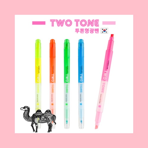 투톤 형광펜 TWO TONE Highlighter