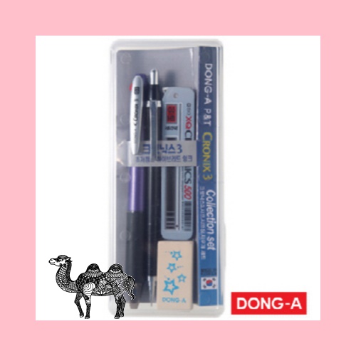 동아크로닉스3색샤프샤프심지우개세트