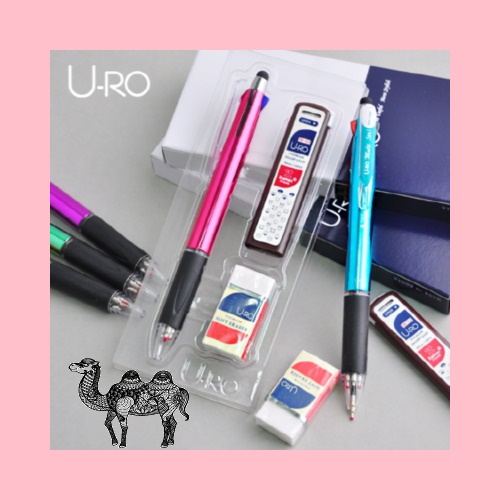 유로멀티5in1그립터치펜UV 올파인 볼펜선물세트