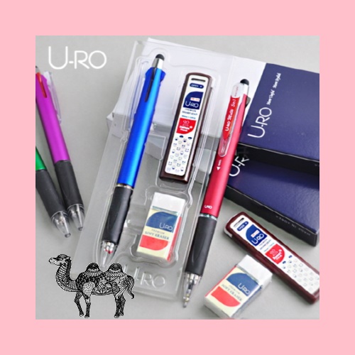 유로멀티5in1 그립터치펜올파인 볼펜선물세트