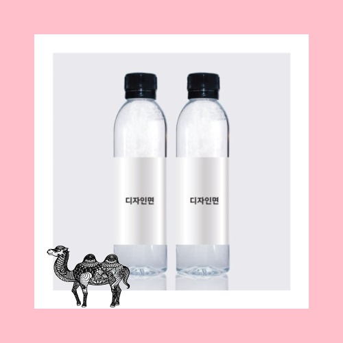 친환경 라벨 생수 레이블워터 350mL 생수제작 인쇄