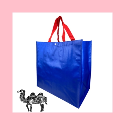 블루 타포린가방 대형 42x40x25cm 150g