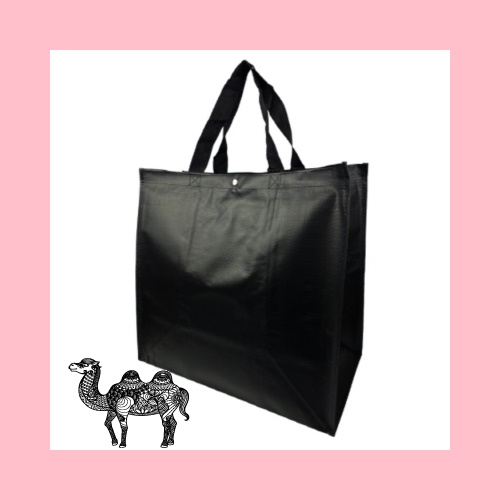 블랙 타포린가방 대형 42x40x25cm 150g