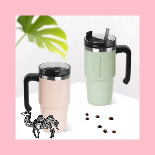 라라홈 304스텐 메종텀블러600ml 빨대