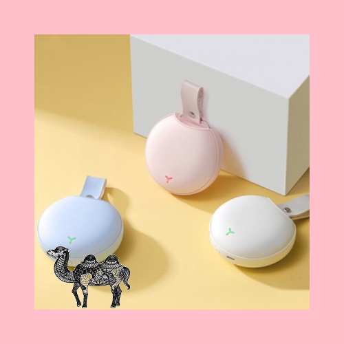 USB충전 리틀Y원형 휴대용 손난로 대용량 보조배터리 5000mAh