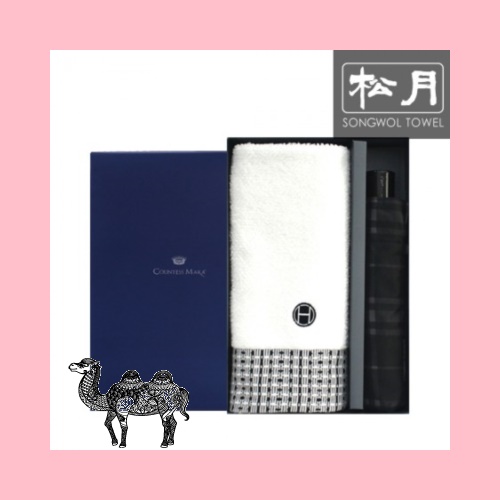 송월타월 SW3단모던체크1p 호텔컬렉션 톤1p 타올