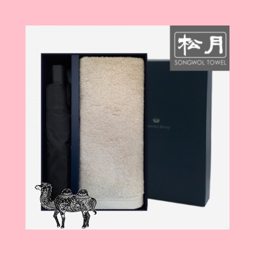 송월타월 CM3단엠보체크1p 코마40수무지160g 1p 2매입세트 타올