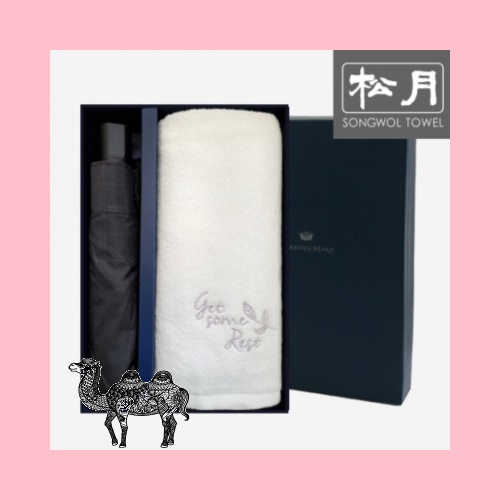 송월타월 CM3단엠보체크1p 겟썸레스트 1p 2매입세트 타올