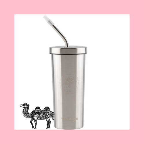 트윙고 샌디애고 이중 콜드 스트로우 스테인레스컵 플러스 500ml