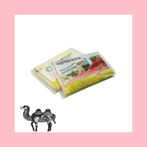 광고 종이투명칼라 지갑티슈 14조