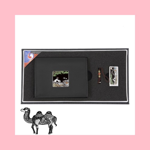 채색송학자개소가죽명함지갑 채색송학자개USB