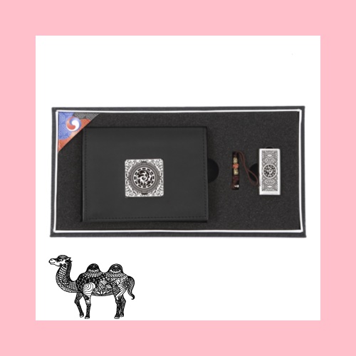 삼족오자개소가죽명함지갑 삼족오자개USB