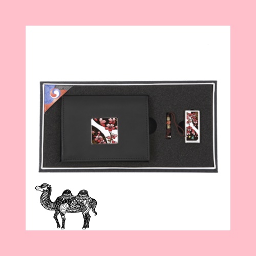 뉴매화문자개소가죽명함지갑 뉴매화문자개USB