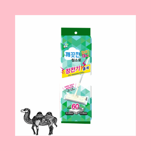 깨끗한데이 정전기 청소포 60매