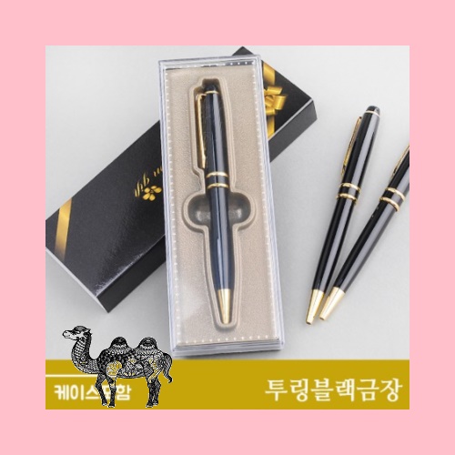투링블랙금장 케이스포함 볼펜