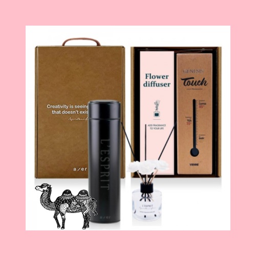 레스쁘리 고급 디퓨저세트 K 디퓨저120ml 텀블러 제네시스터치온도계