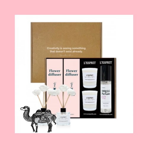 레스쁘리 스페셜 5P세트 B 디퓨저 50mlx2ea 소이캔들 3ozx2ea 드레스 퍼퓸 100ml