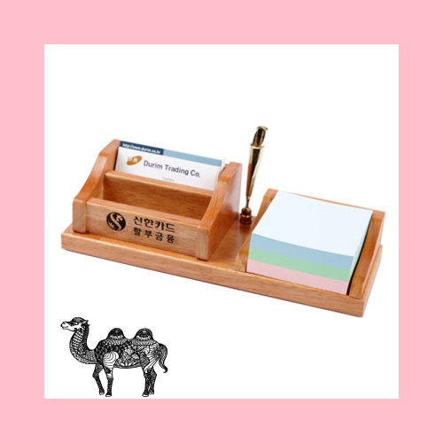 색동메모펜꽂이라운드명함폰거치대