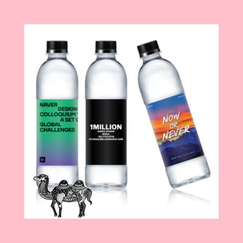 친환경 라벨 생수 다이아몬드EC 500mL 생수제작 인쇄