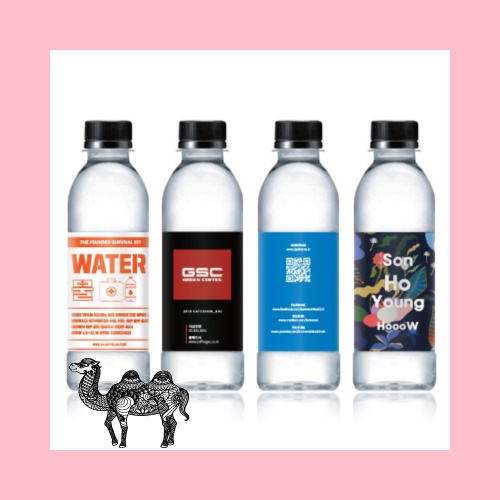 친환경 라벨 생수 다이아몬드EC 300mL 생수제작 인쇄