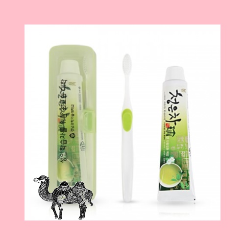 여행용세면도구 치약칫솔세트365 일반형 대용량 청은차치약