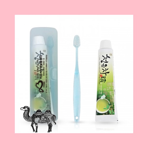 여행용세면도구 치약칫솔세트365 보급형 대용량 청은차치약