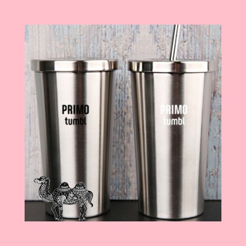 앰버 이중스텐 빨대텀블러 대용량 550ml