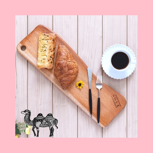 마호가니 손잡이 롱플레이트 도마